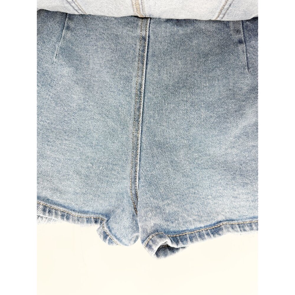 GB Pleated Denim Mini Skort Sz S in Light Blue - Picture 4 of 10